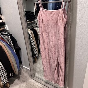 Lulu's Pink Midi Dress